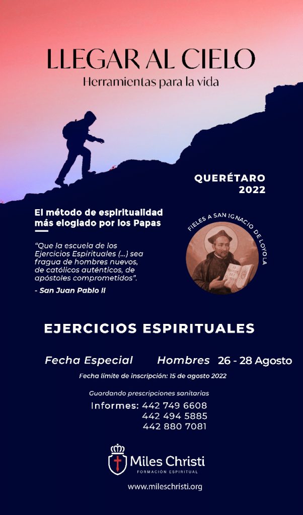 EJERCICIOS ESPIRITUALES IGNACIANOS PARA HOMBRES. Diócesis de Querétaro